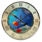 Underwater ocean scene Wall clock | Zazzle.com