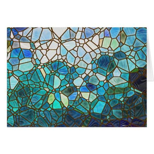 Underwater scene stained glass cards (Front Horizontal)