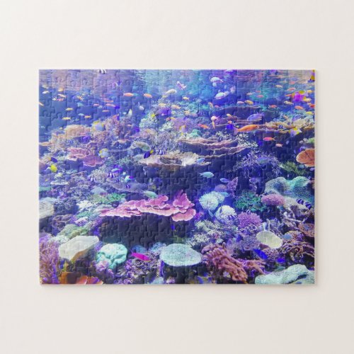 Underwater School of Fish and Corals Photo Jigsaw Puzzle