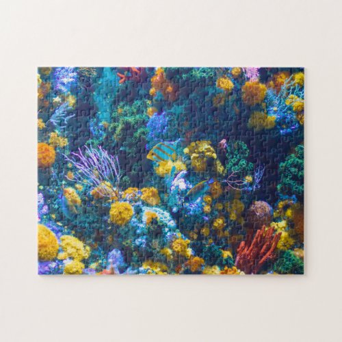 Underwater School of Fish and Corals Photo Jigsaw Puzzle