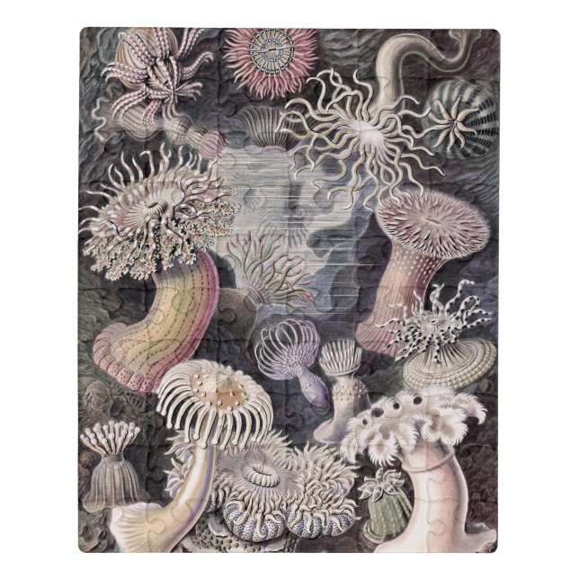 Underwater Sea Anemones by Ernst Haeckel Jigsaw Puzzle (Puzzle Vertical)