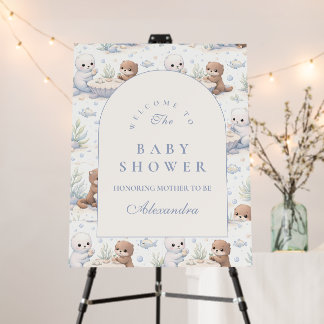 Underwater Sea Creatures Baby Shower Foam Board