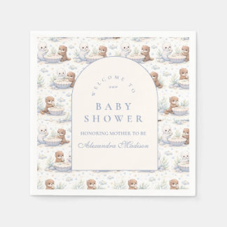 Underwater Sea Creatures Baby Shower Napkins
