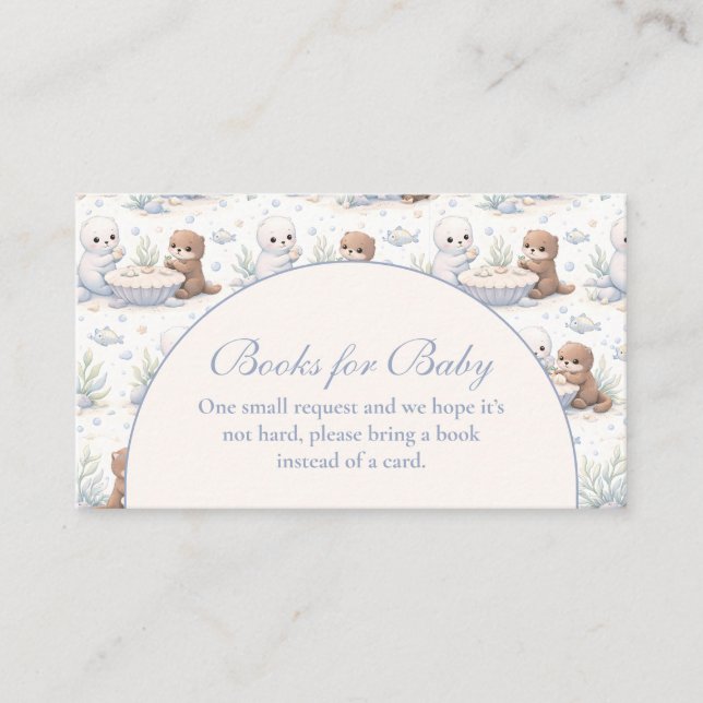 Underwater Sea Creatures Books for Baby  Enclosure Card (Front)