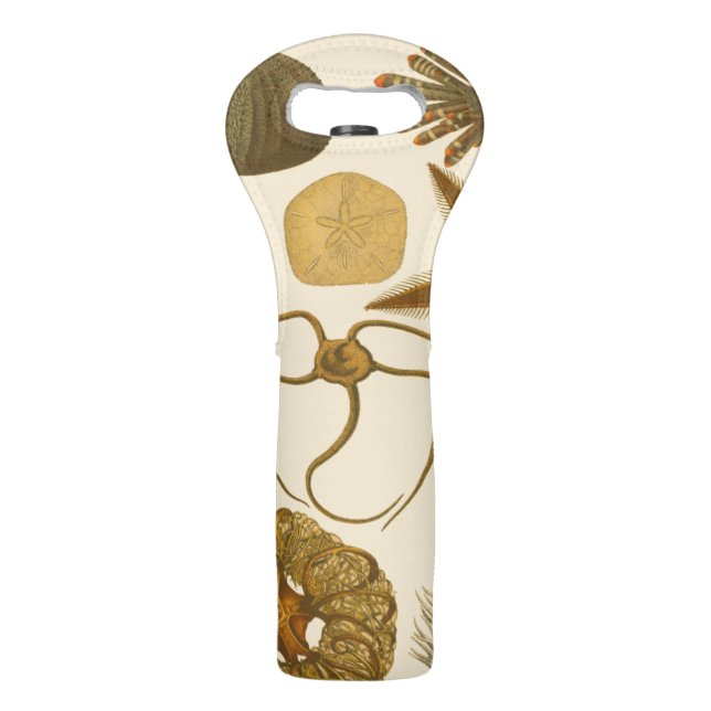 Underwater Sea Creatures Wine Bag (Back)