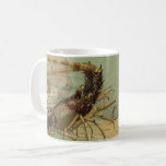 Underwater Sea Life Shrimp, Vintage Ocean Animals Coffee Mug