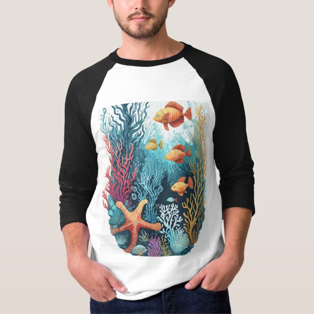Underwater Sea Life T-Shirt (Front)
