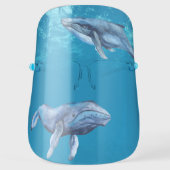 Underwater Sea Life Whale Face Shield (Front)