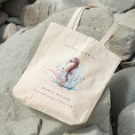 Underwater Seahorse Seaweed Coral Bridal Shower Tote Bag<br><div class="desc">If you need any further customization please feel free to message me on yellowfebstudio@gmail.com.</div>