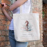 Underwater Seahorse Seaweed Coral Wedding Tote Bag<br><div class="desc">If you need any further customisation please feel free to message me on yellowfebstudio@gmail.com.</div>