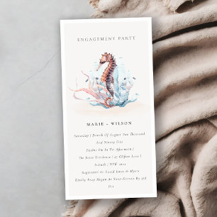 Underwater Seahorse Seaweed Engagement Invite