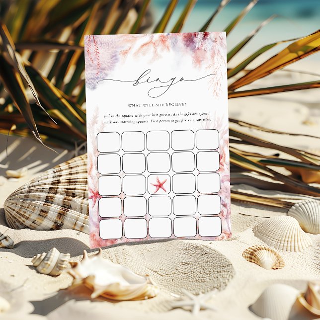 Underwater Seaweed | Seashell Bingo Game Card (Creator Uploaded)
