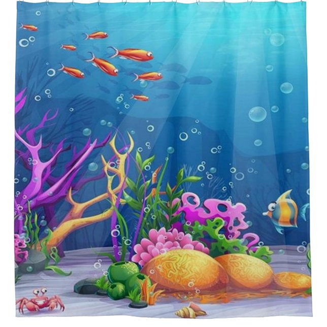 Underwater Shower Curtain (Front)