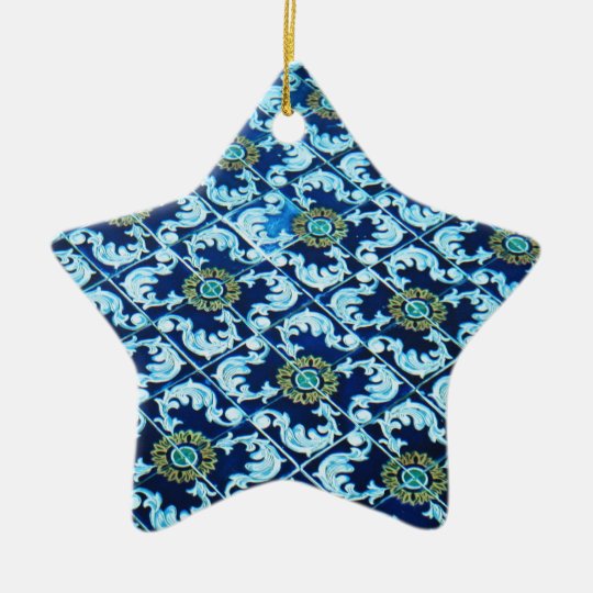Underwater Spanish Tile Ceramic Ornament