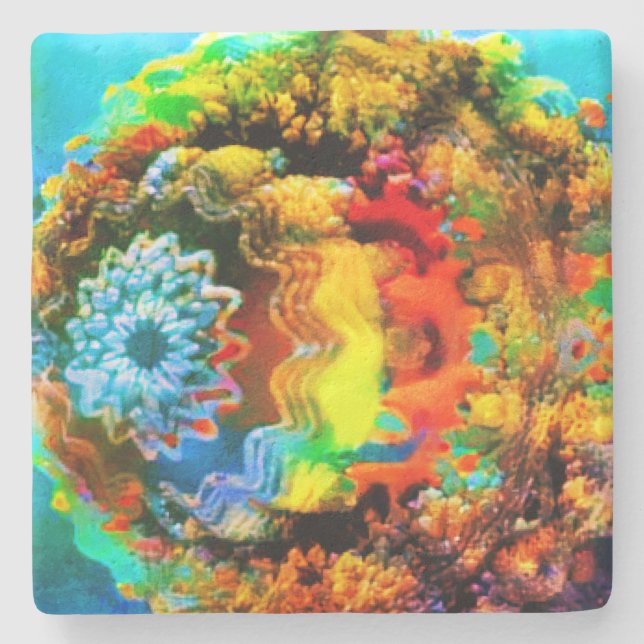 Underwater Stone Coaster (Front)