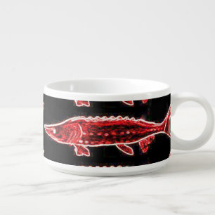 underwater sturgeon swimming bowl