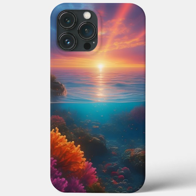 Underwater Sunset Tropical 1 Case-Mate iPhone Case (Back)