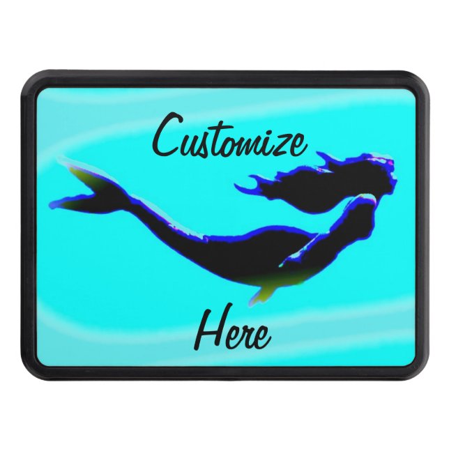 underwater swimming mermaid Thunder_Cove Hitch Cover (Front)