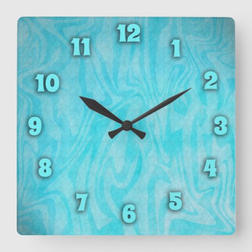 Underwater Time Square Wall Clock