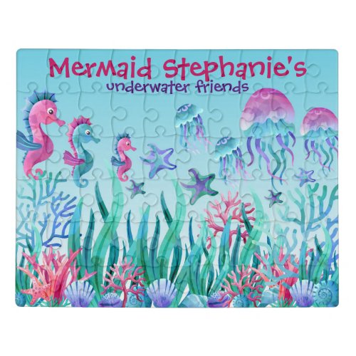 Underwater Tropical Coral Reef Acrylic Jigsaw Puzzle