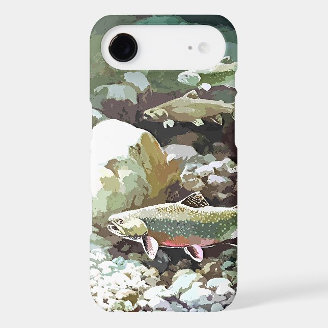 Underwater trout fishing scene Case-Mate iPhone case (Back)