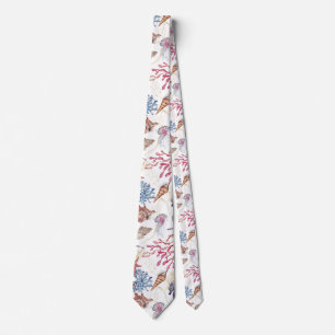 Underwater Watercolor Composition Series Design 1 Neck Tie