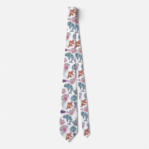 Underwater Watercolor Composition Series Design 2 Neck Tie