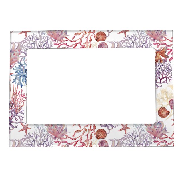 Underwater Watercolor Composition Series Design 3  Magnetic Frame (Front)