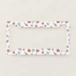 Underwater Watercolor Composition Series Design 4 License Plate Frame<br><div class="desc">Underwater Watercolor Composition Series is perfect to decorate with decoupage for find a gift tailored to that certain lover of the creatures under water.</div>