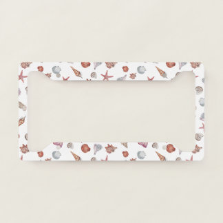 Underwater Watercolor Composition Series Design 4 License Plate Frame