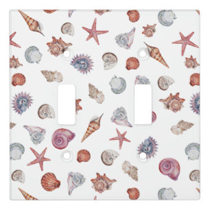 Underwater Watercolor Composition Series Design 4 Light Switch Cover