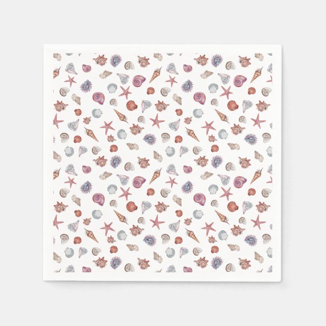 Underwater Watercolor Composition Series Design 4  Napkins (Front)