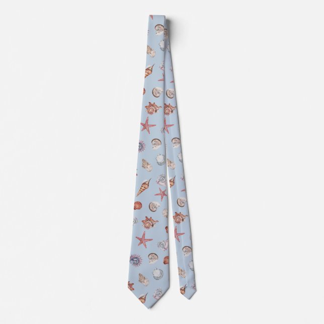 Underwater Watercolor Composition Series Design 4  Neck Tie (Front)