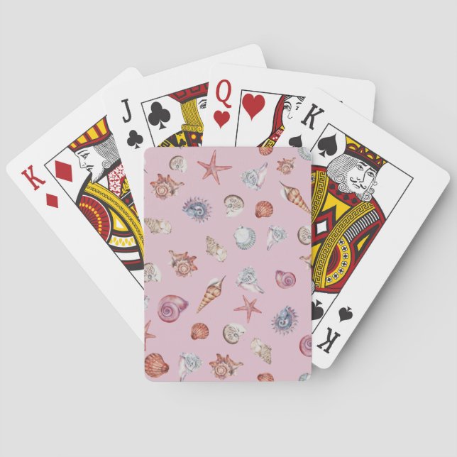 Underwater Watercolor Composition Series Design 4  Poker Cards (Back)