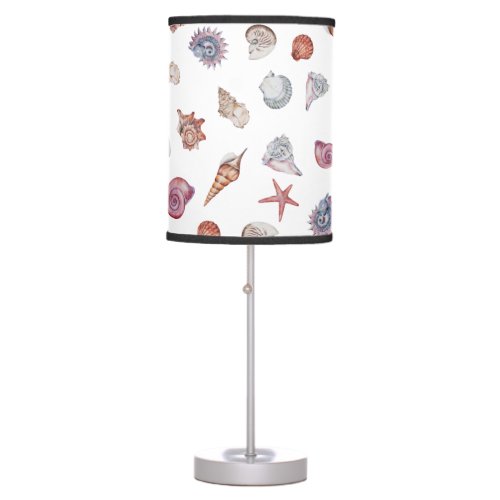 Underwater Watercolor Composition Series Design 4  Table Lamp