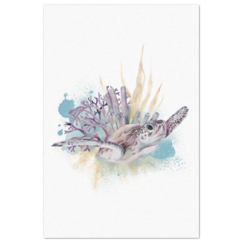 Underwater Watercolor Series Design 5 Tissue Paper