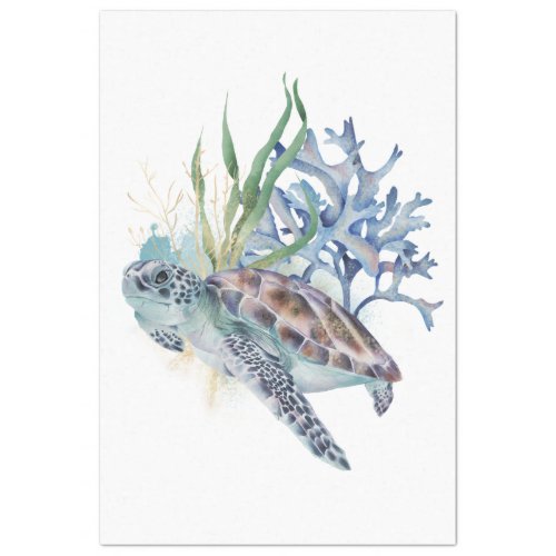 Underwater Watercolor Series Design 6 Tissue Paper