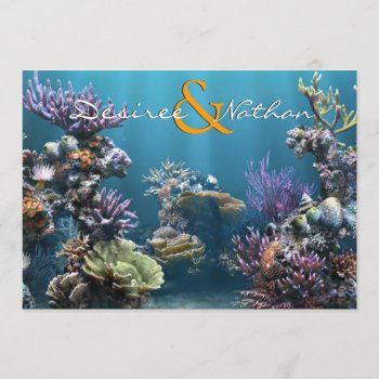 Underwater Wedding Invitation by party_depot at Zazzle