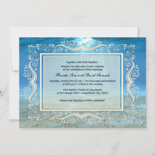 Underwater Wedding Invitation