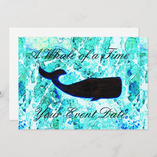 underwater whale swimming (Front/Back)