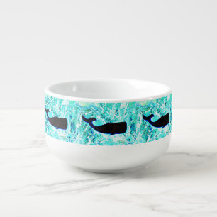 underwater whales swimming Thunder_Cove Soup Mug