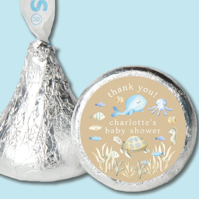 Underwater Whimsy Baby Shower Hershey®'s Kisses® (Creator Uploaded)
