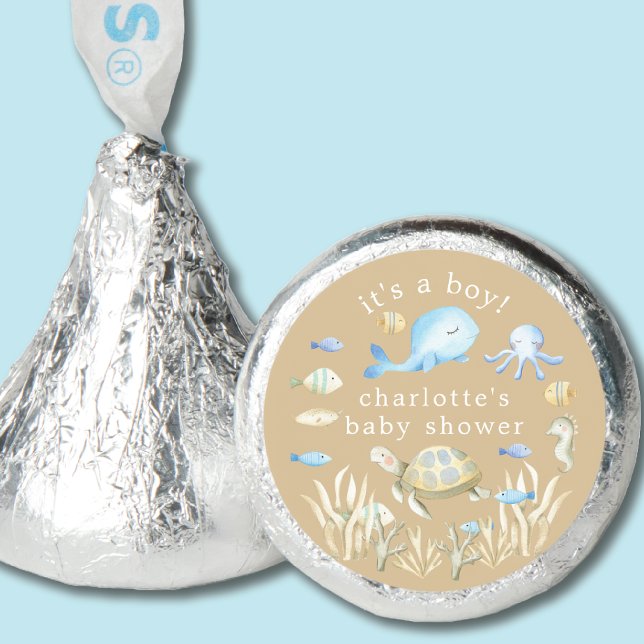 Underwater Whimsy Baby Shower Hershey®'s Kisses® (Creator Uploaded)