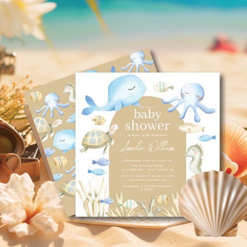 Underwater Whimsy Baby Shower Invitation