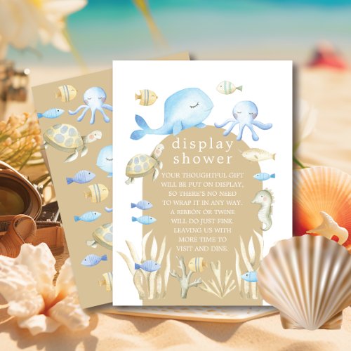Underwater Whimsy Display Shower Enclosure Card