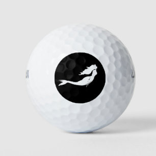 Underwater White Mermaid Swimming Thunder_Cove Golf Balls
