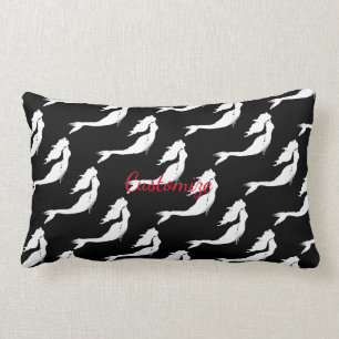 Underwater White Mermaid Swimming Thunder_Cove Lumbar Pillow