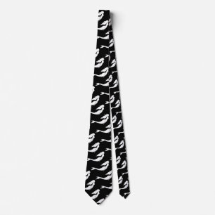 Underwater White Mermaid Swimming Thunder_Cove Neck Tie
