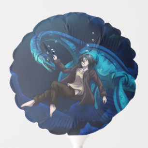 Underwater with a Plesiosaurus Balloon