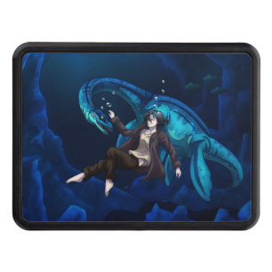 Underwater with a Plesiosaurus Hitch Cover